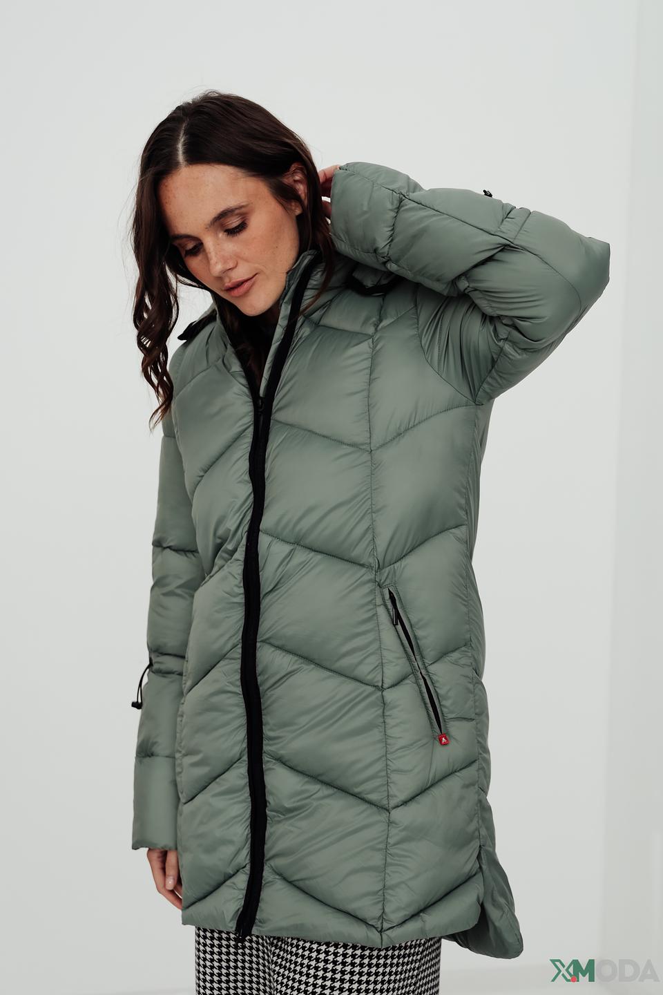 Пальто Frieda and Freddies стеганое оливковое