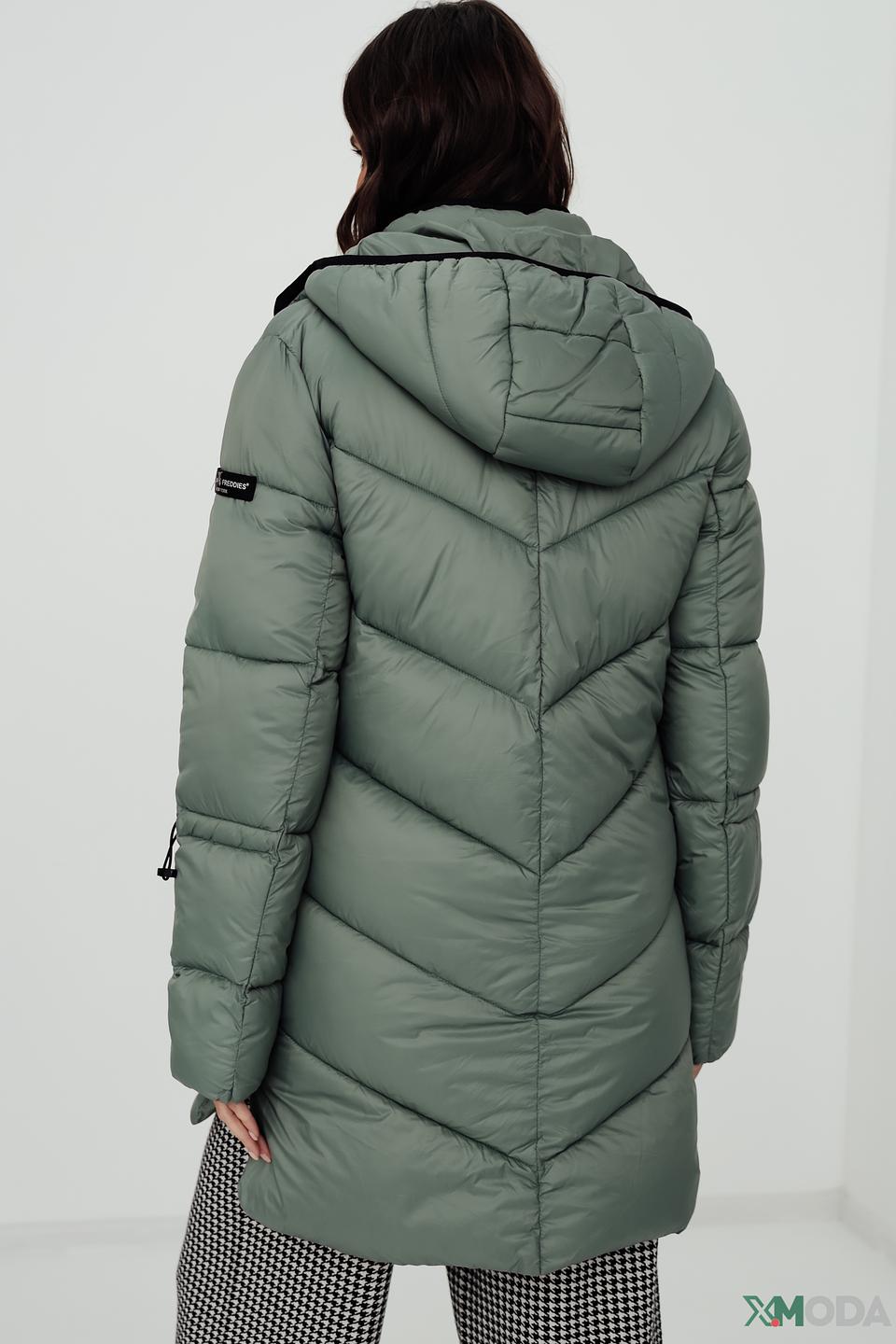 Пальто Frieda and Freddies стеганое оливковое