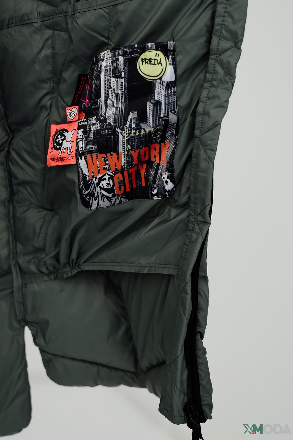 Пальто Frieda and Freddies стеганое оливковое