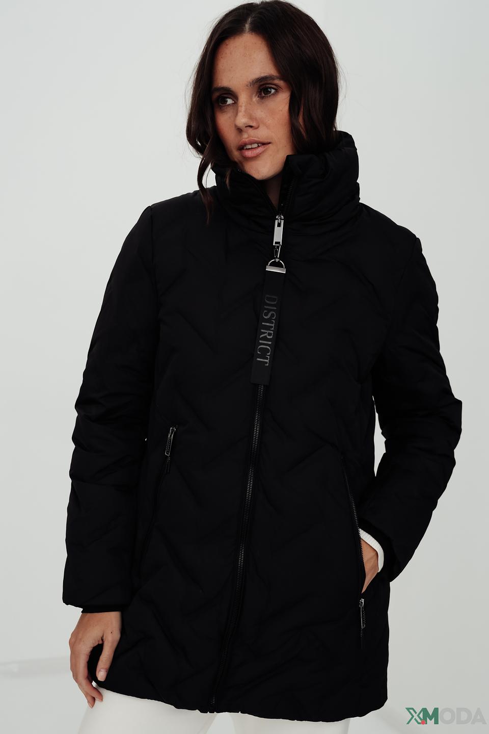 Куртка District стеганая чёрная