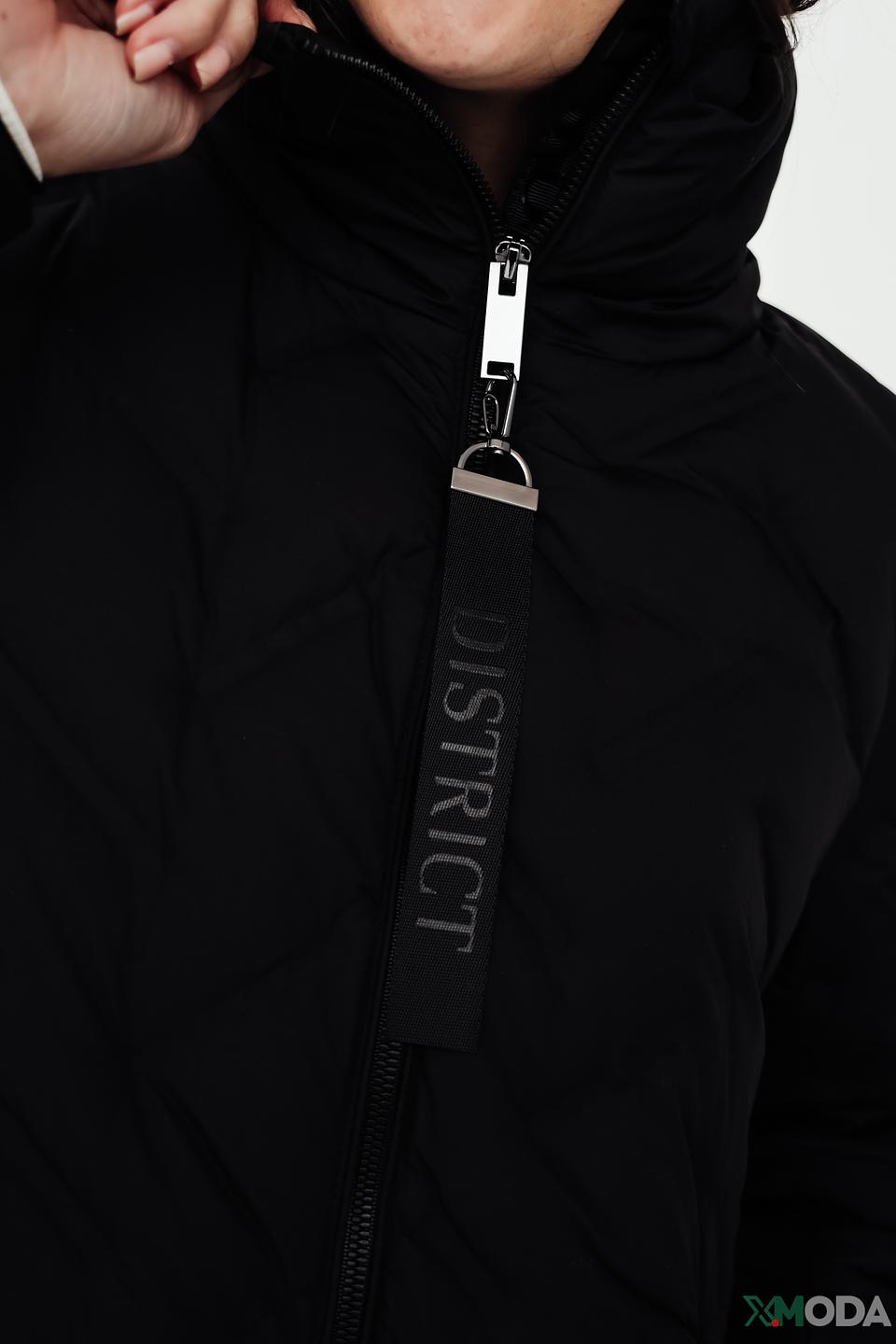 Куртка District стеганая чёрная