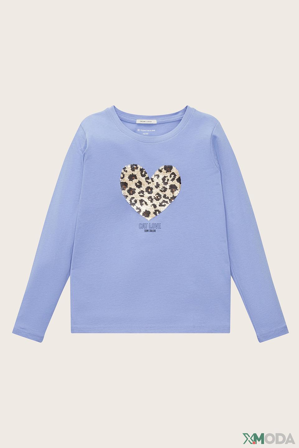 Футболка Tom Tailor дев. с пайетками