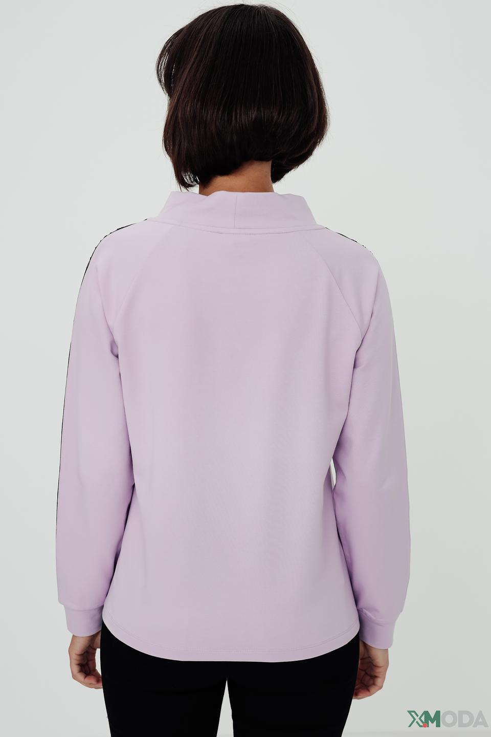 Толстовка Tuzzi лавандовая с полосками