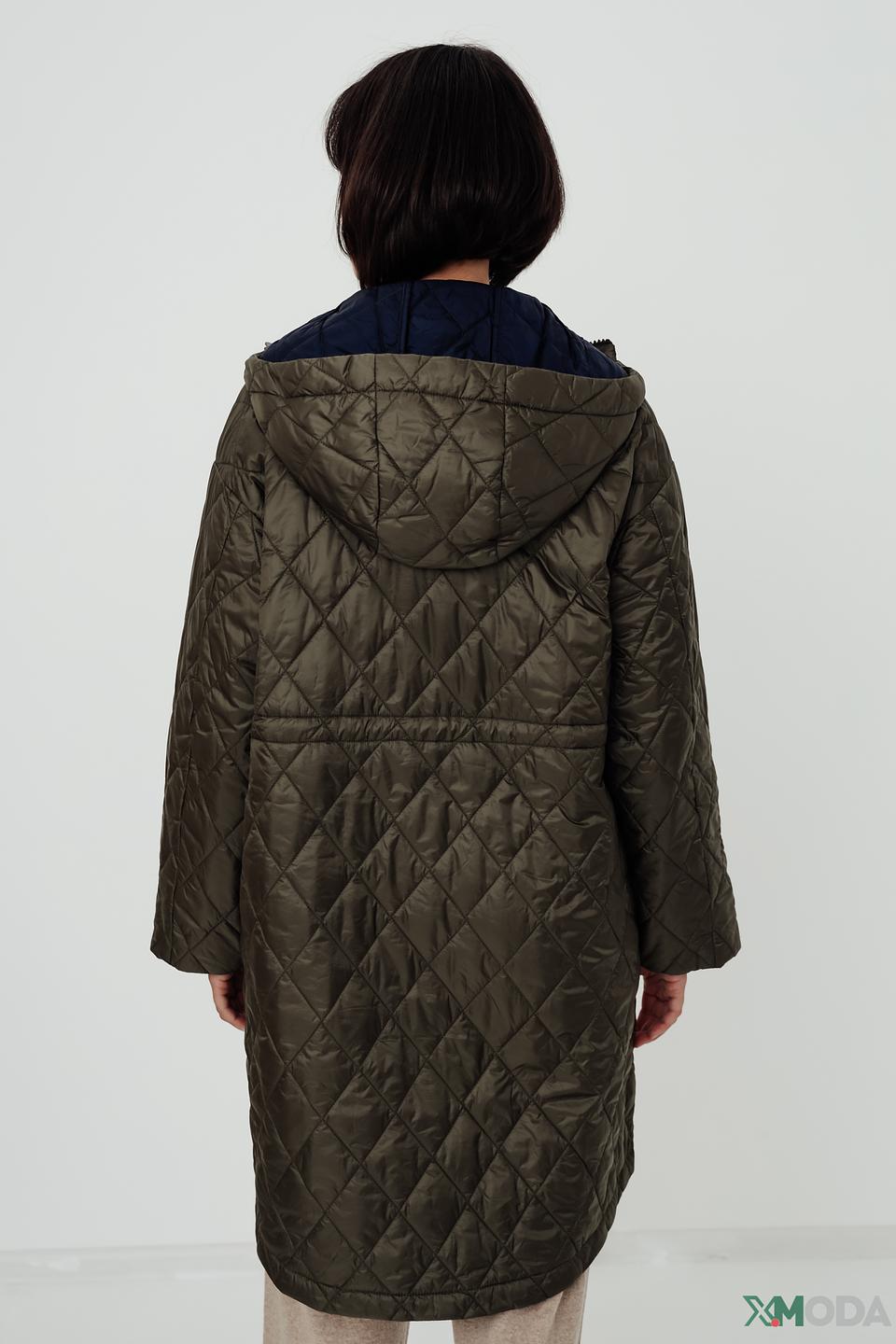 Пальто стеганое White Label хаки