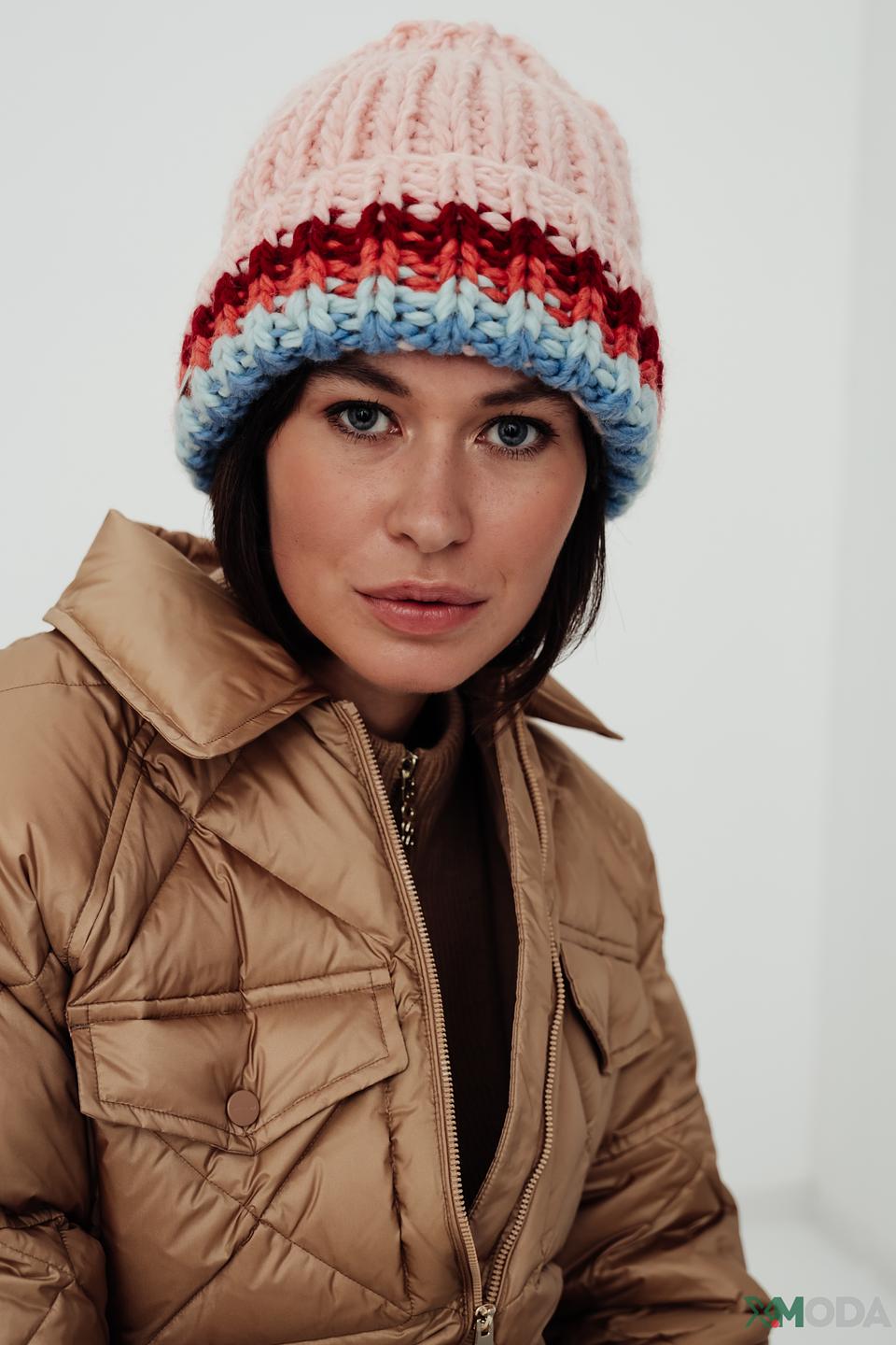 Шапка Seeberger вязаная разноцветная