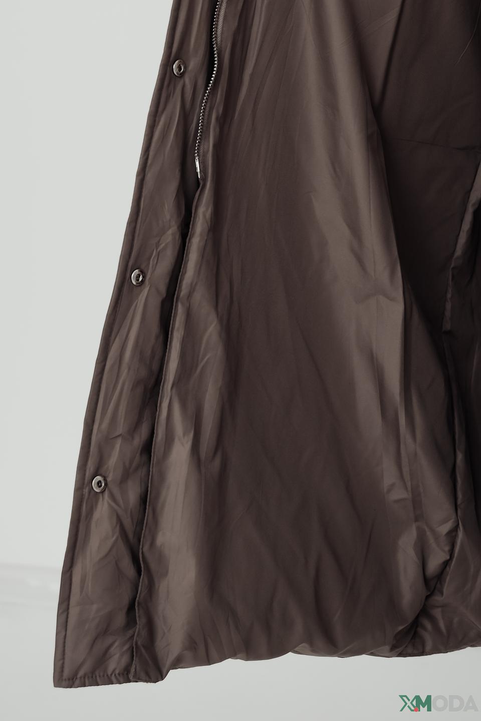 Пальто White Label стеганое бежевое