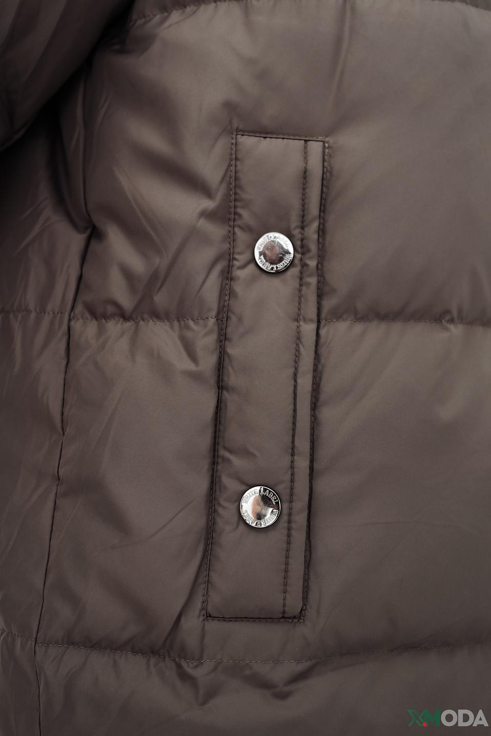 Пальто White Label стеганое бежевое