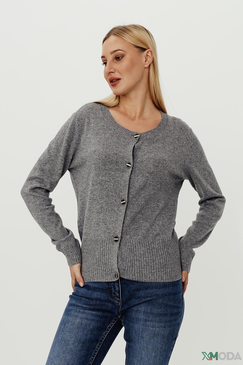 Жакет Pezzo серый с пуговицами