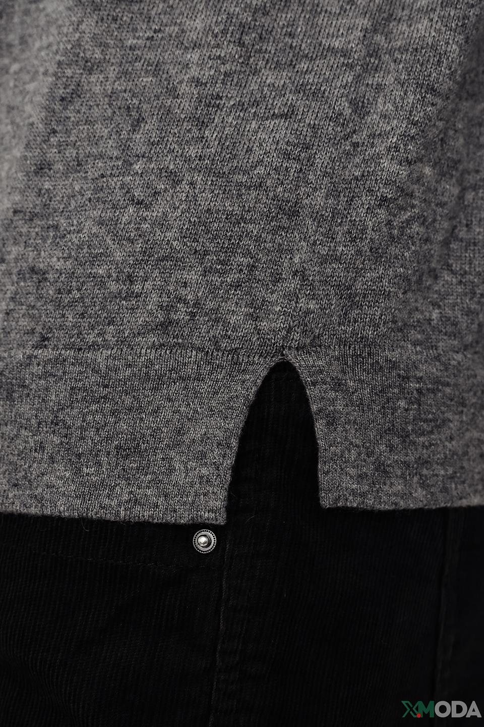 Пуловер Pezzo с капюшоном серый