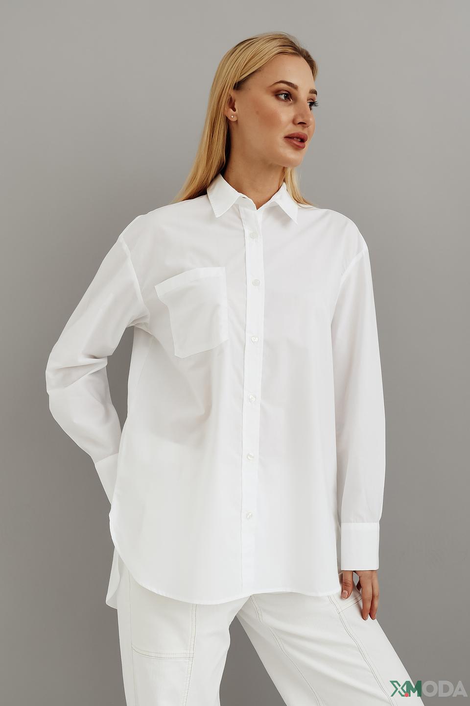 Рубашка Monari оверсайз белая