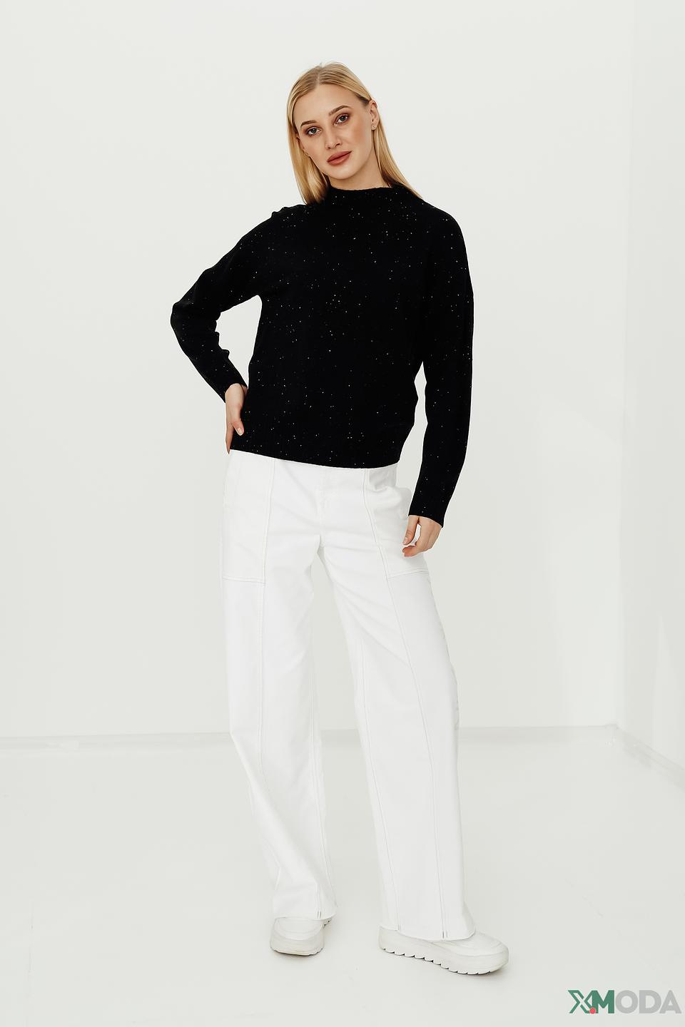 Пуловер Pezzo с пайетками чёрный