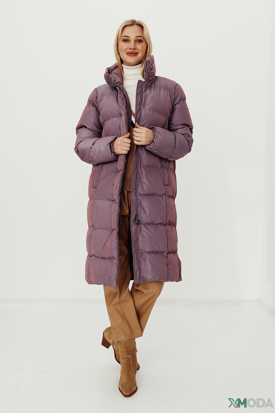 Пальто Bugatti стеганое лиловое