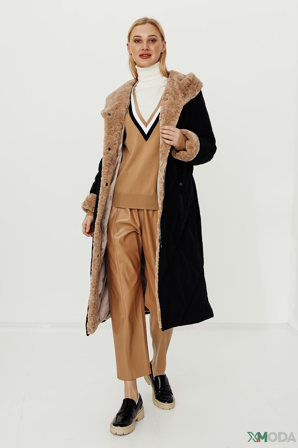 Пальто Electra style стеганое черное