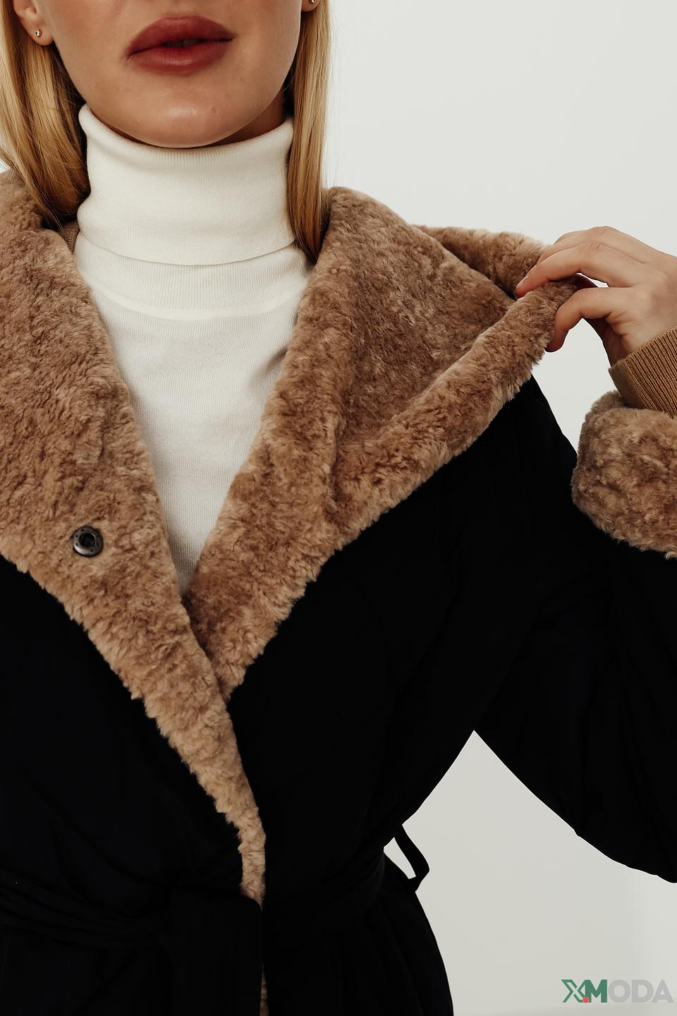 Пальто Electra style стеганое черное