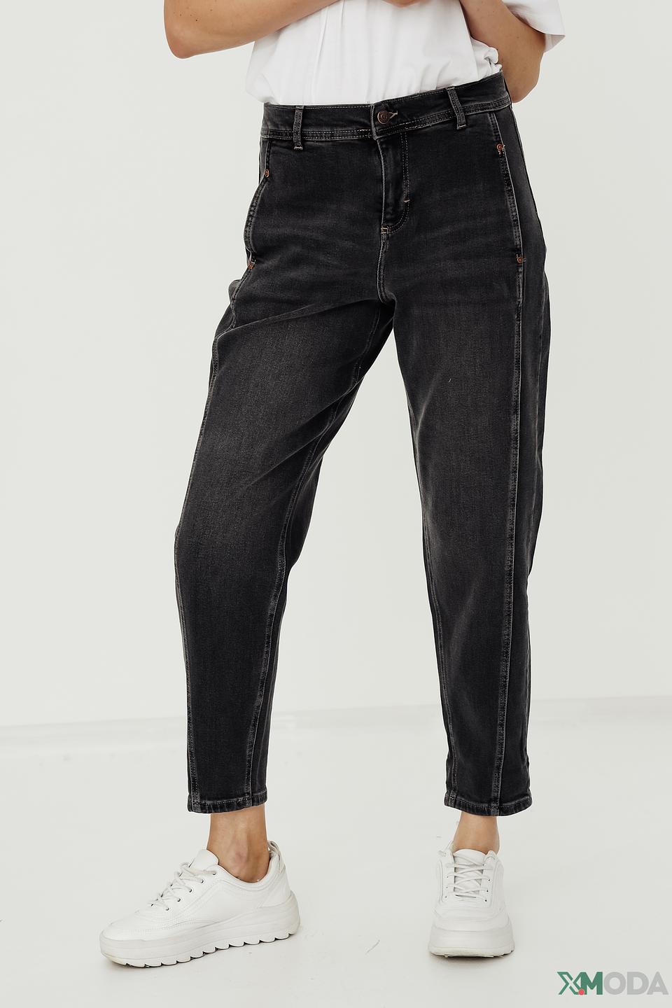 Джинсы Angels серые mom fit