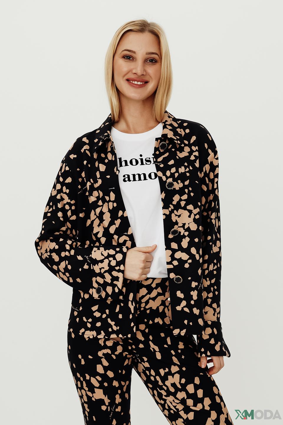 Жакет Marc Cain с леопардовым принтом