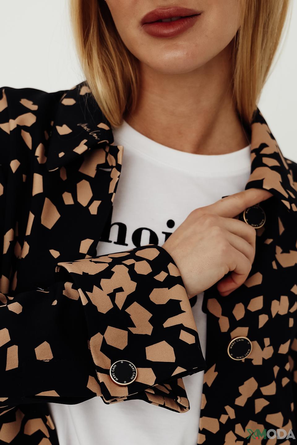 Жакет Marc Cain с леопардовым принтом