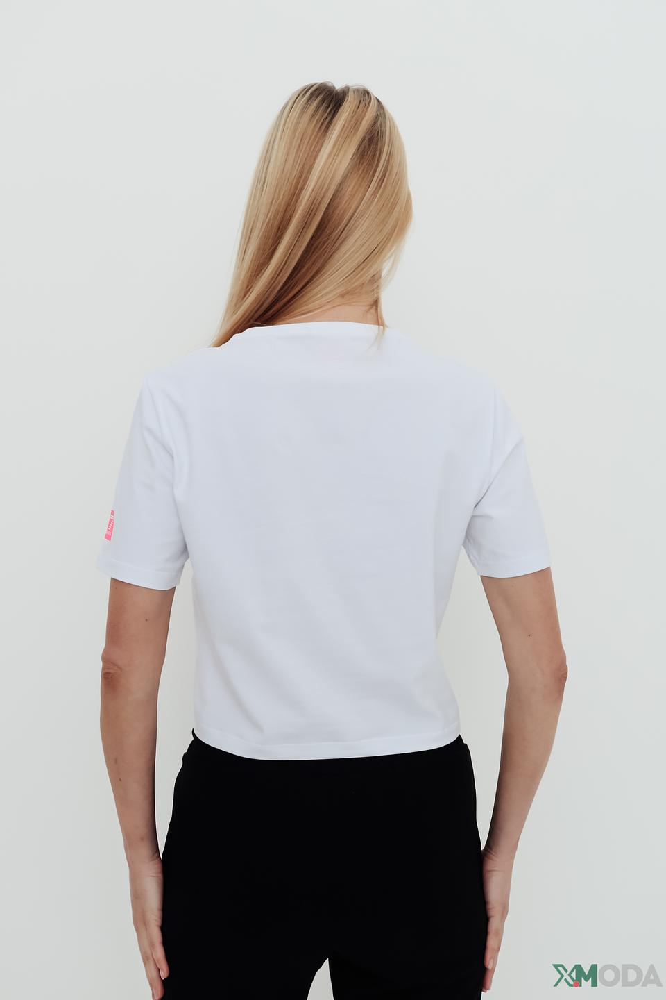 Футболка EA7 жен. с логотипом