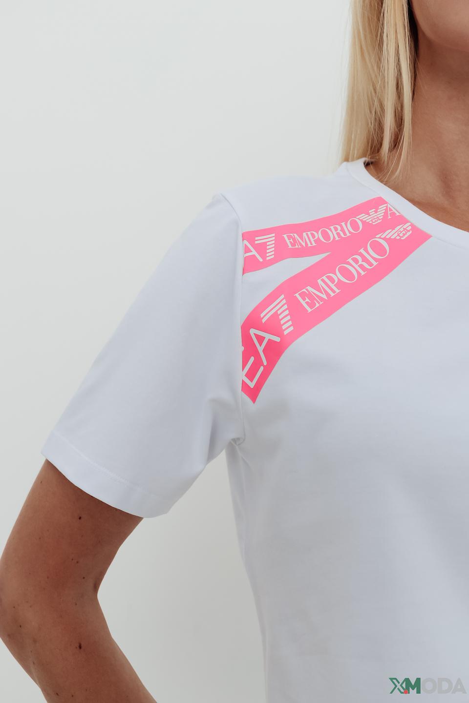 Футболка EA7 жен. с логотипом