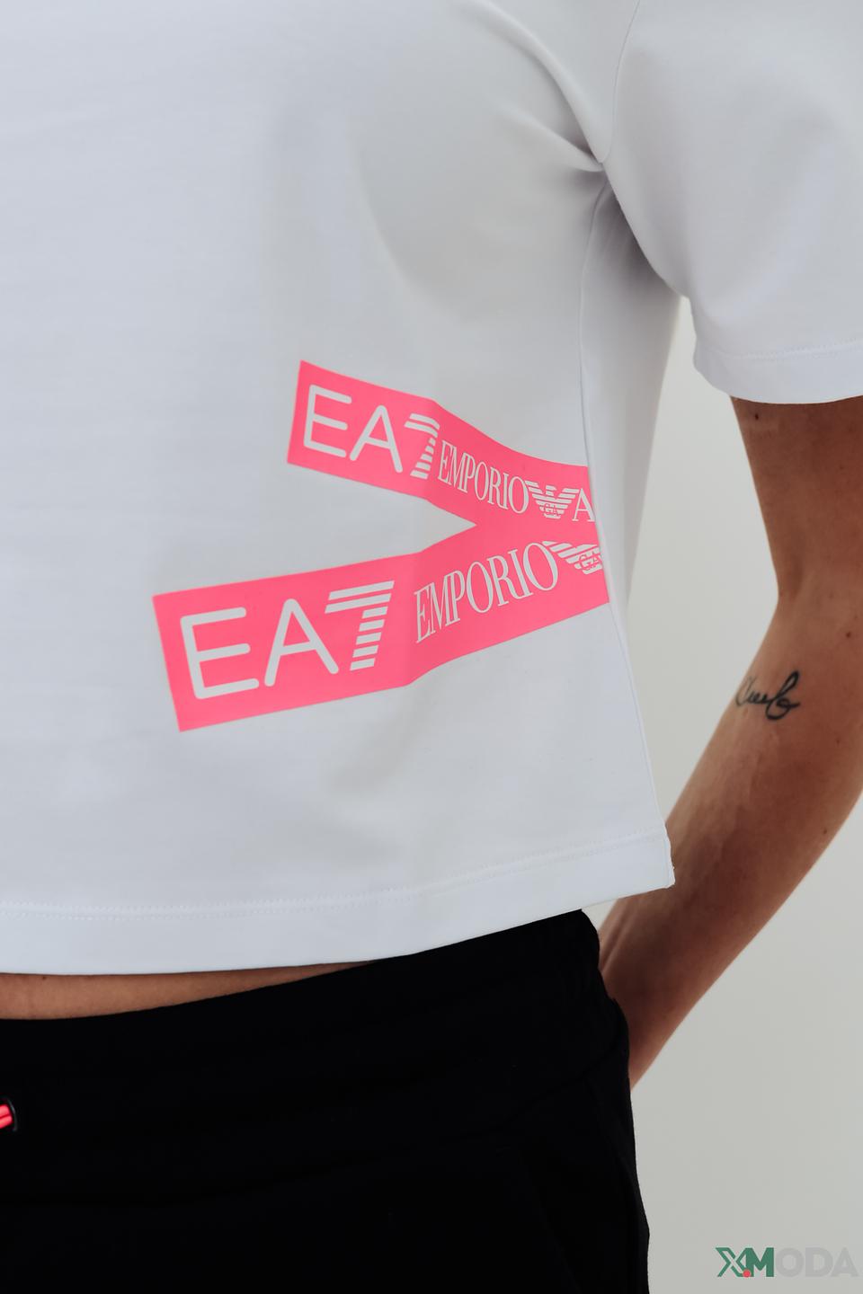 Футболка EA7 жен. с логотипом