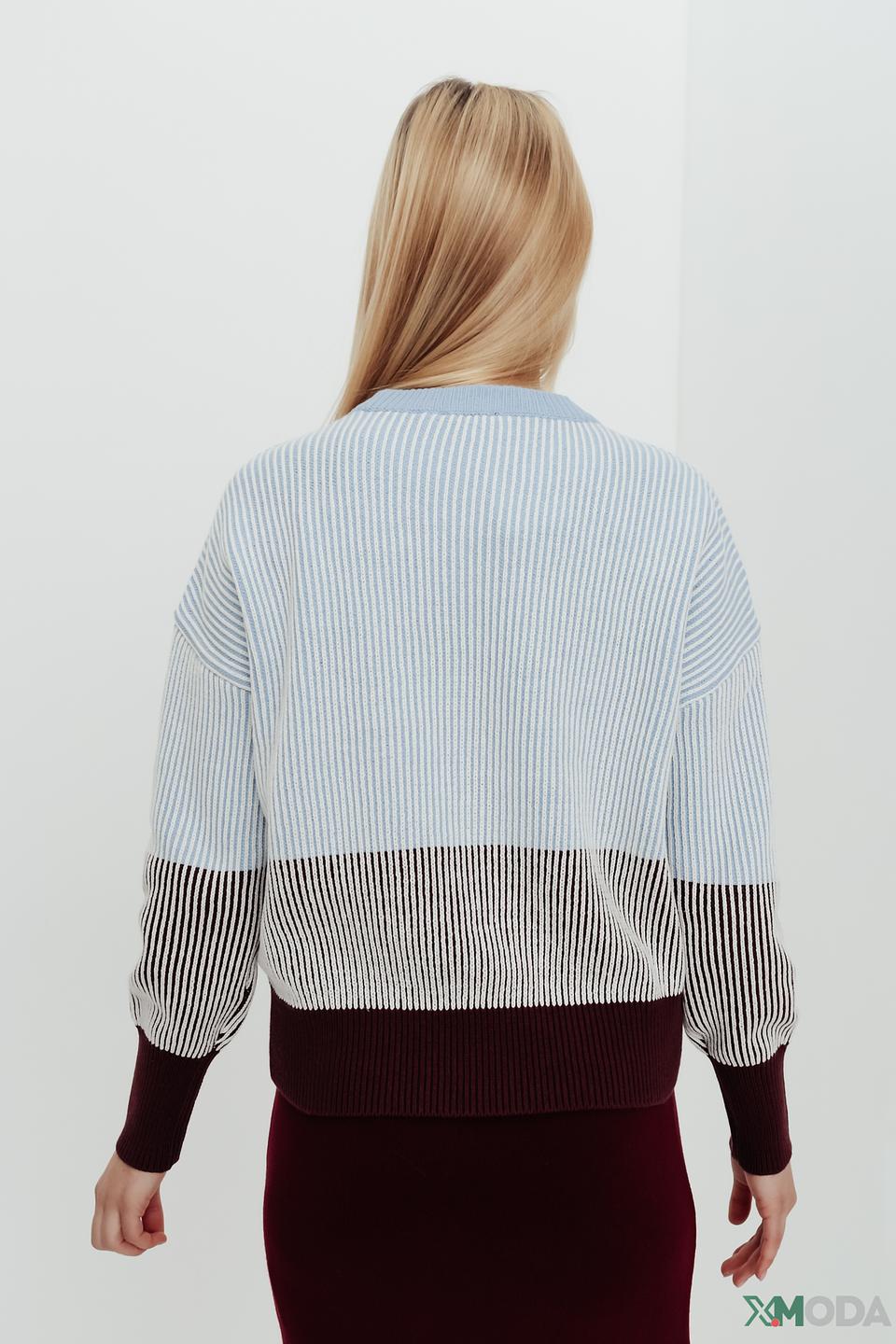 Пуловер Taifun в полоску голубой