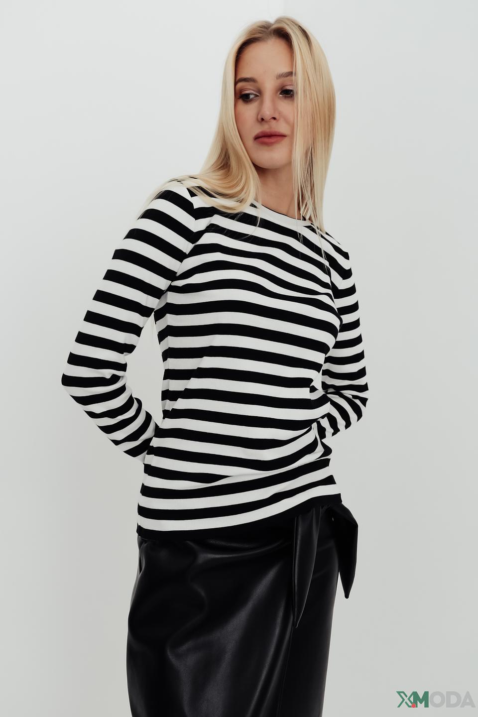 Футболка Marc Aurel в полоску чёрно-белая