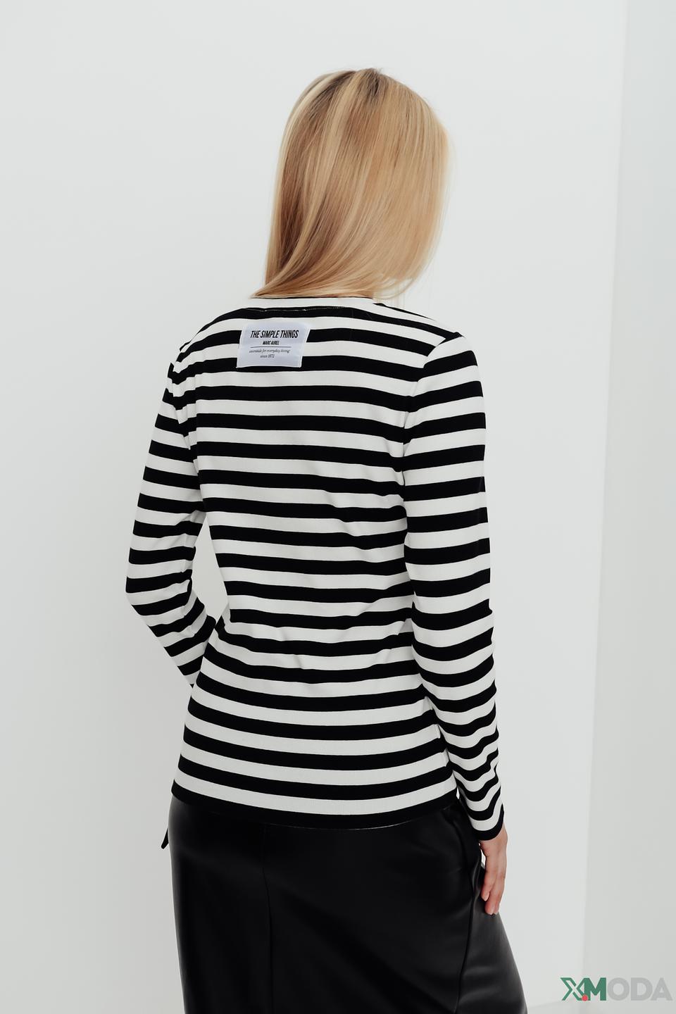 Футболка Marc Aurel в полоску чёрно-белая