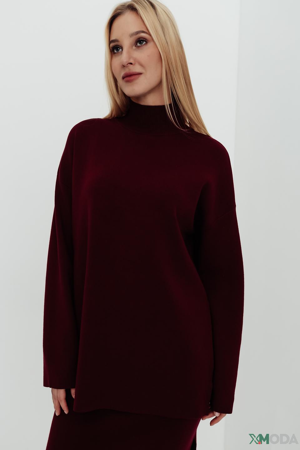 Водолазка Kaos бордовая