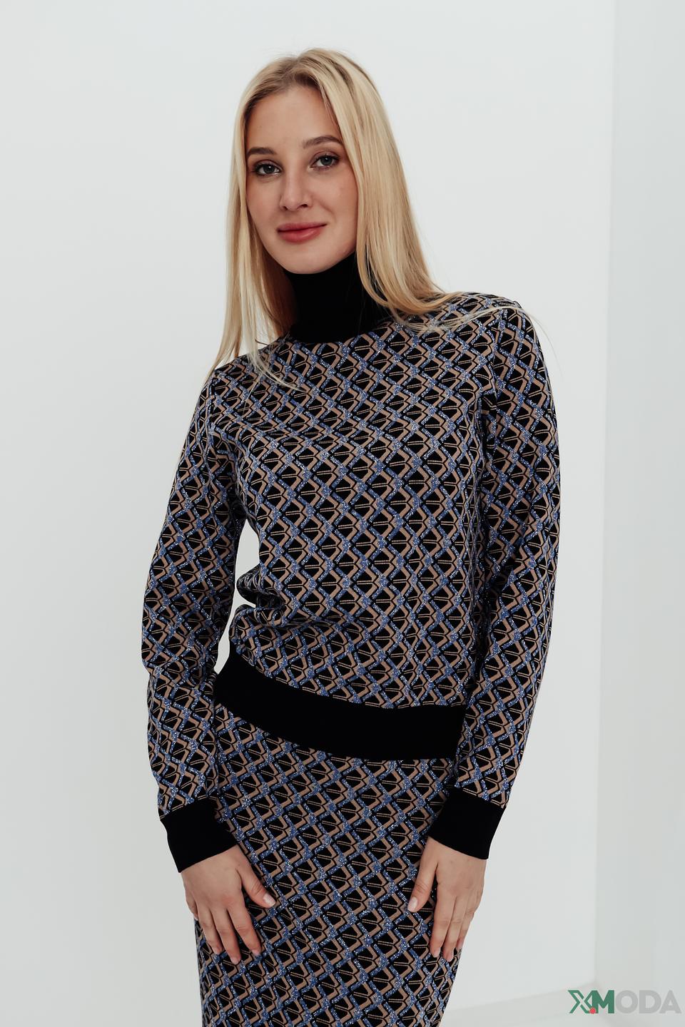 Водолазка Kaos с геометрическим узором