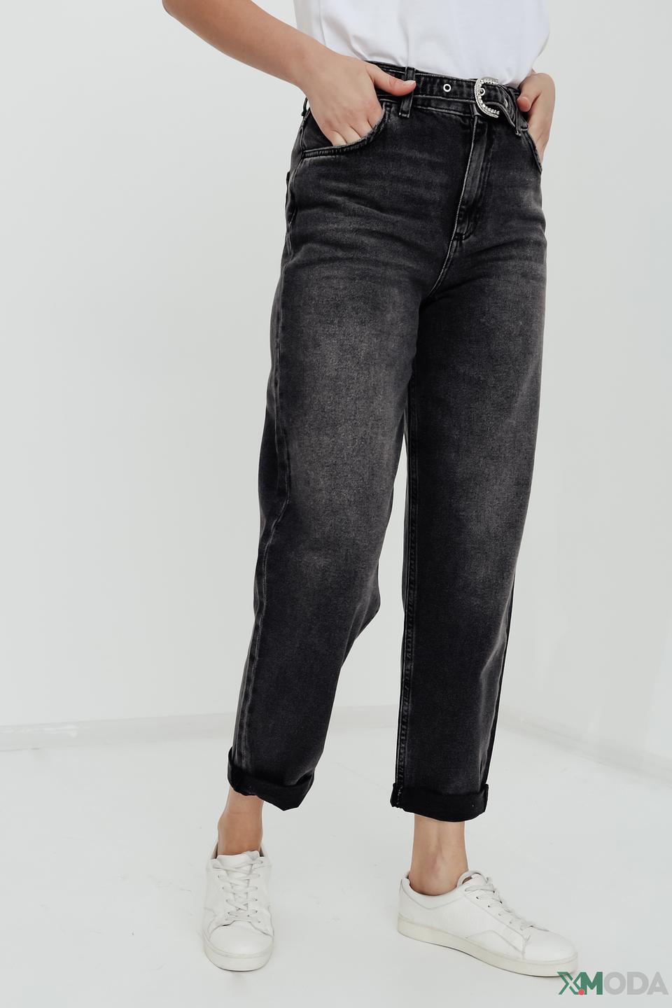 Джинсы Liu-Jo серые mom fit