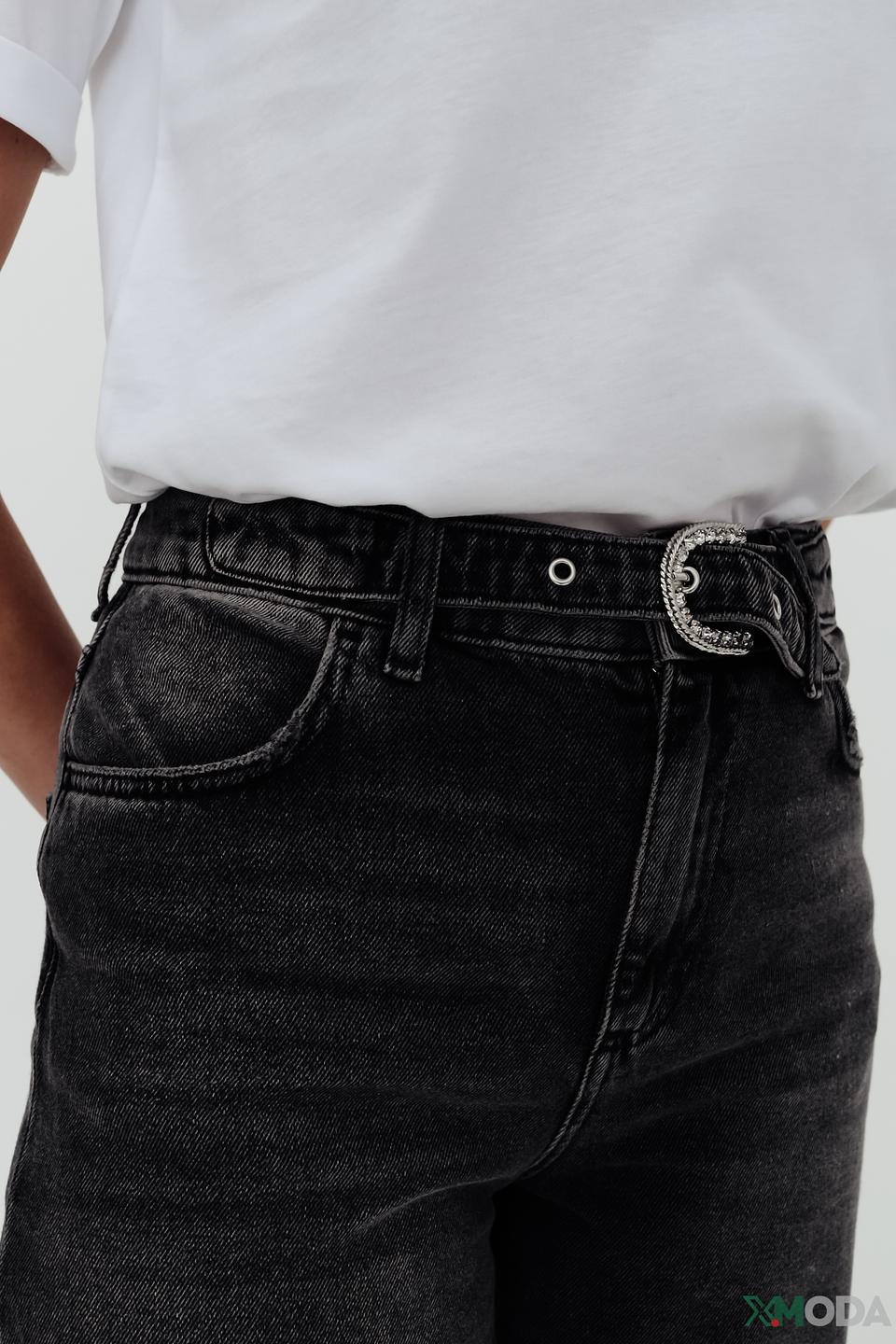 Джинсы Liu-Jo серые mom fit