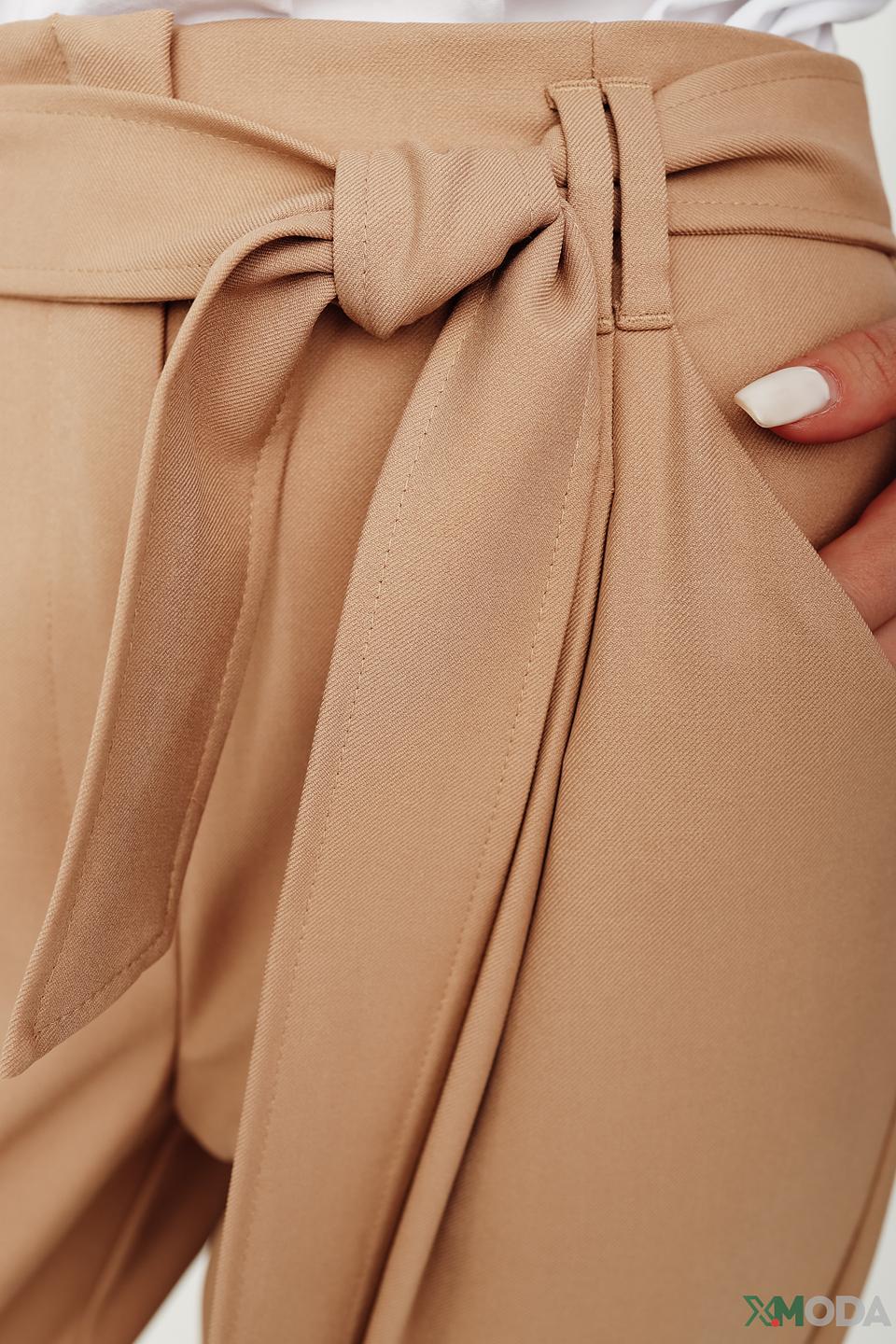 Брюки i Blues с поясом бежевые