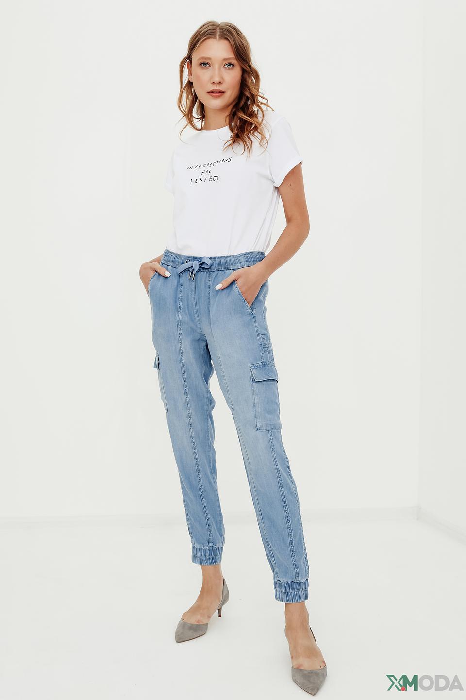 Брюки Lecomte карго голубые