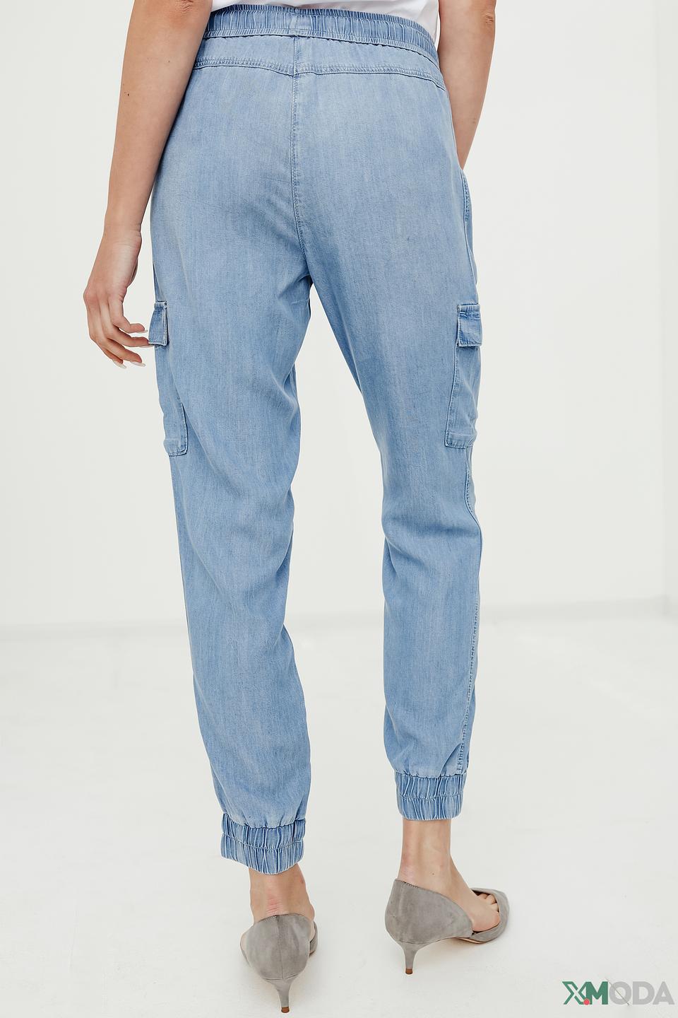 Брюки Lecomte карго голубые