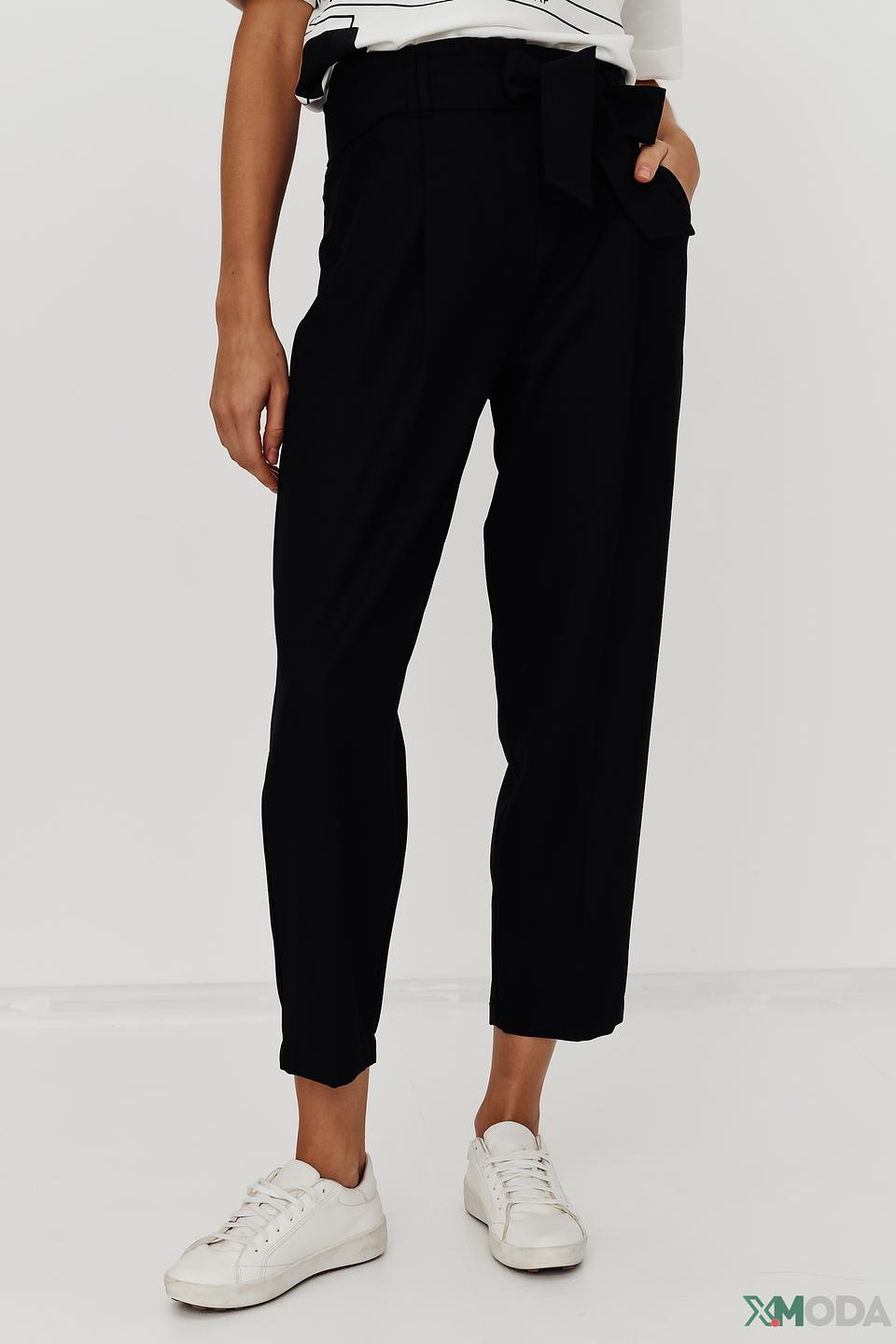 Брюки i Blues жен. чёрные с поясом