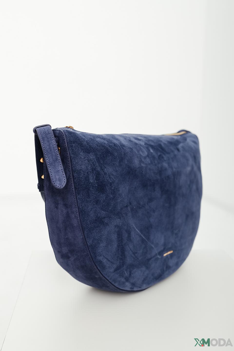 Сумка Coccinelle замшевая синяя