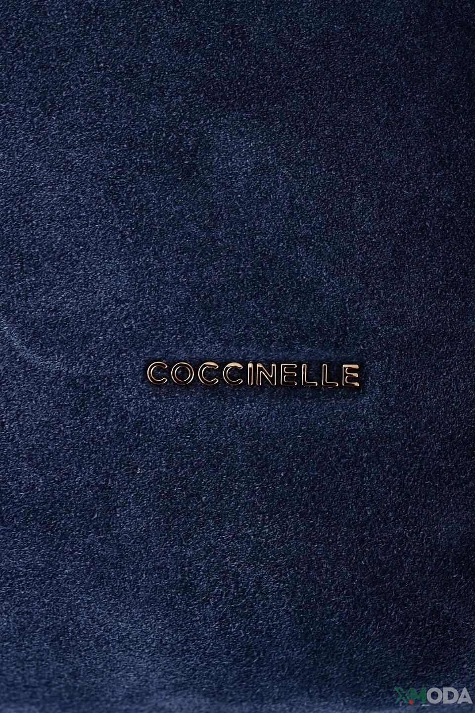 Сумка Coccinelle замшевая синяя