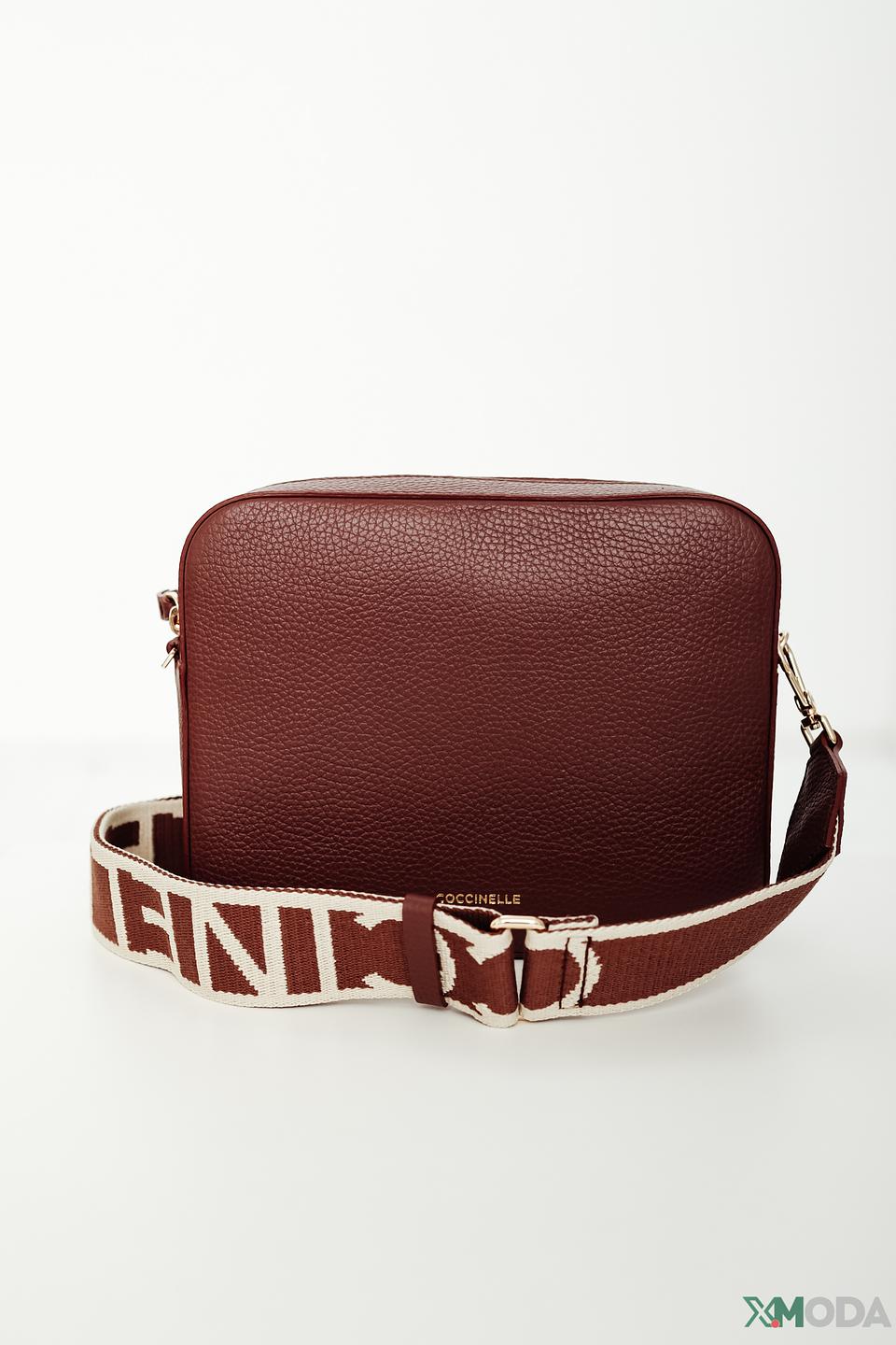 Сумка через плечо Coccinelle бордовая