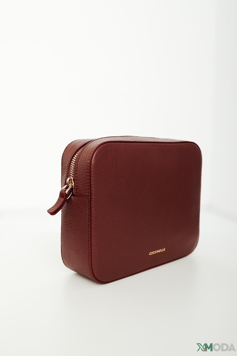Сумка через плечо Coccinelle бордовая