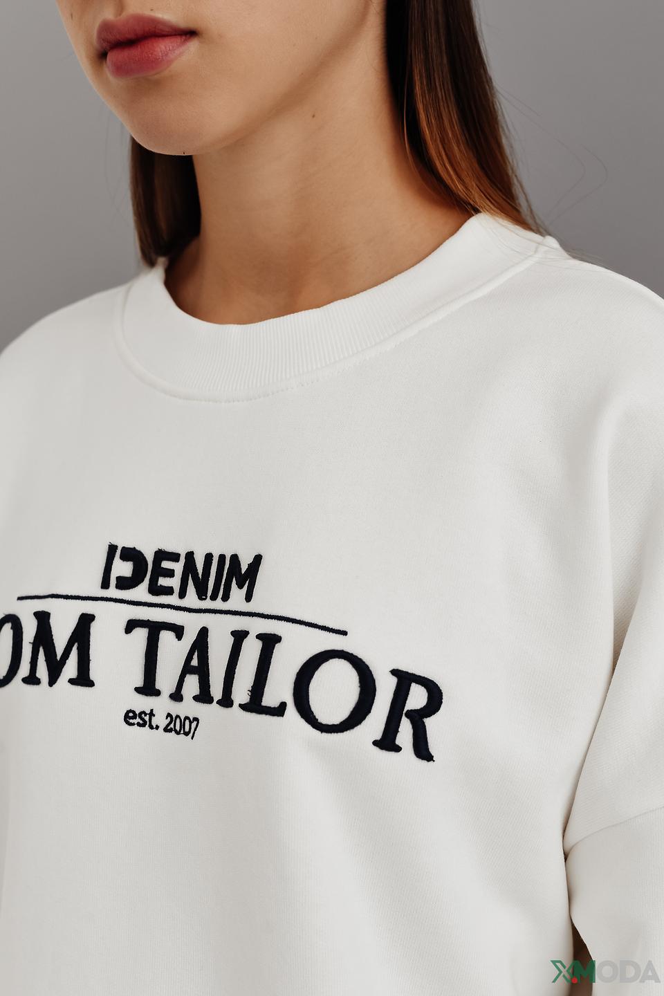Пуловер Tom Tailor denim girl белый