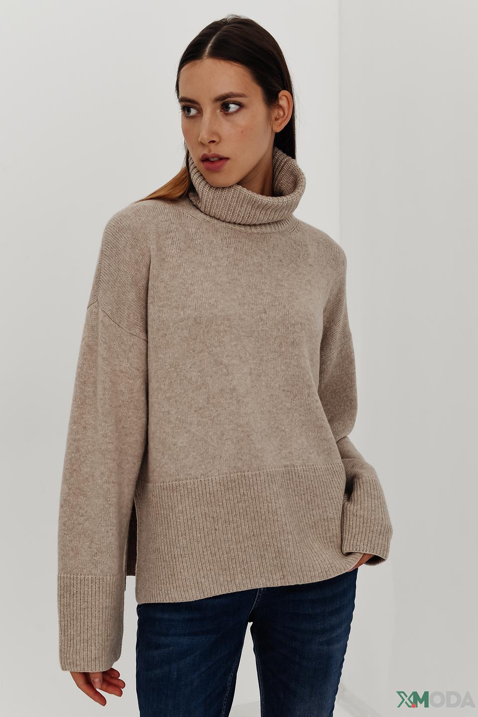 Джемпер i Blues с разрезами бежевый