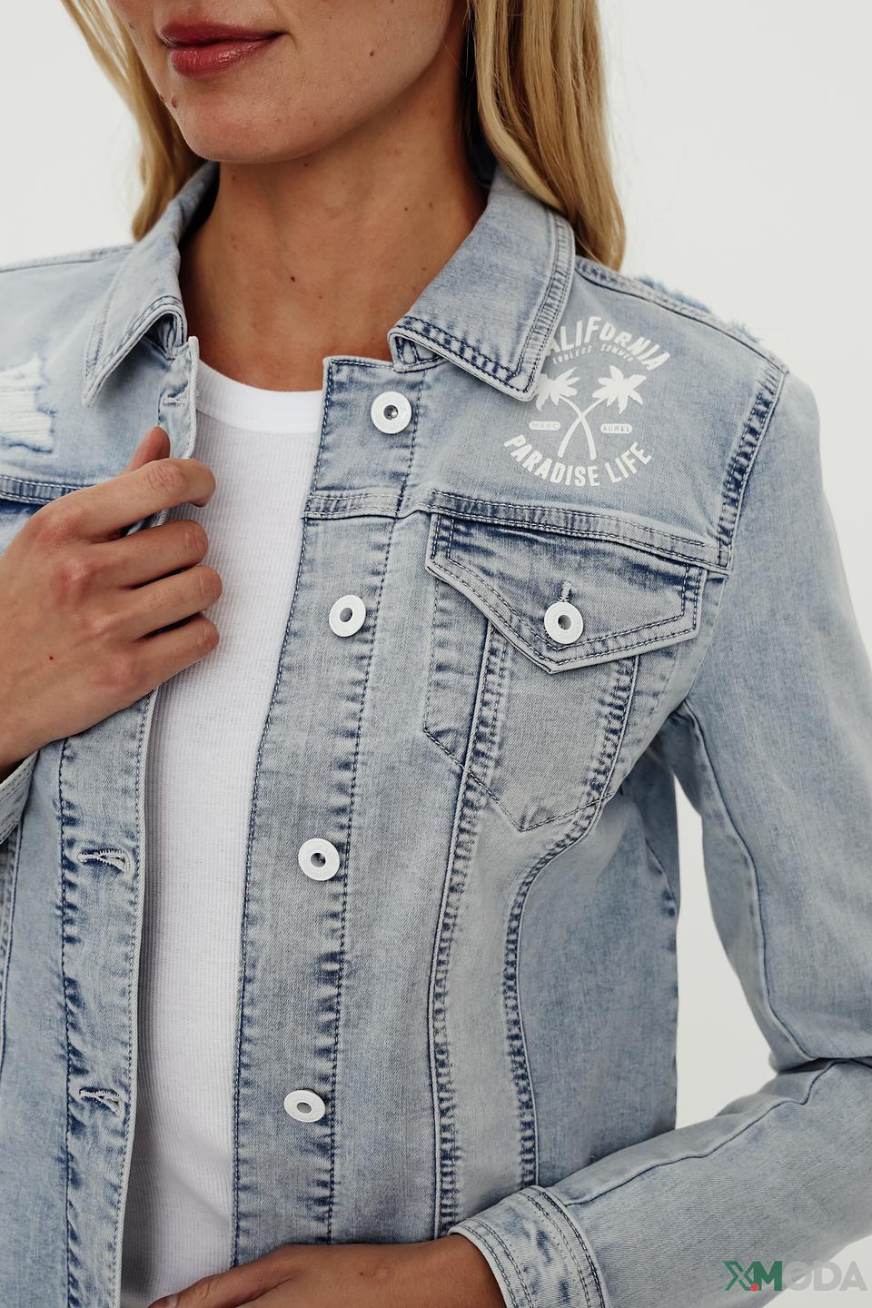 Жакет Marc Aurel деним светло-голубой