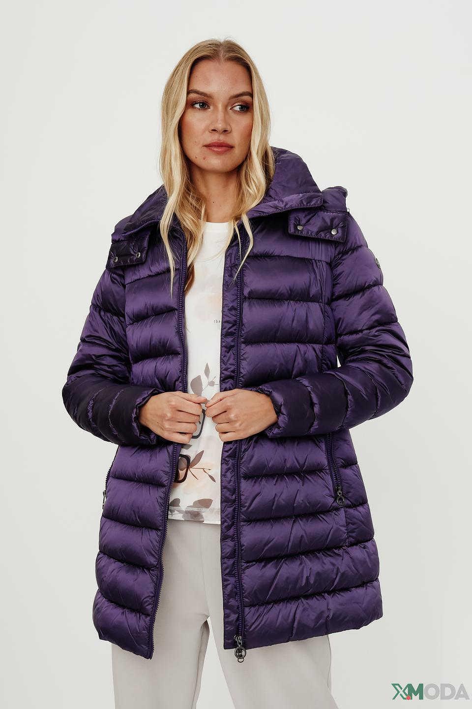 Куртка Bugatti стеганая фиолетовая
