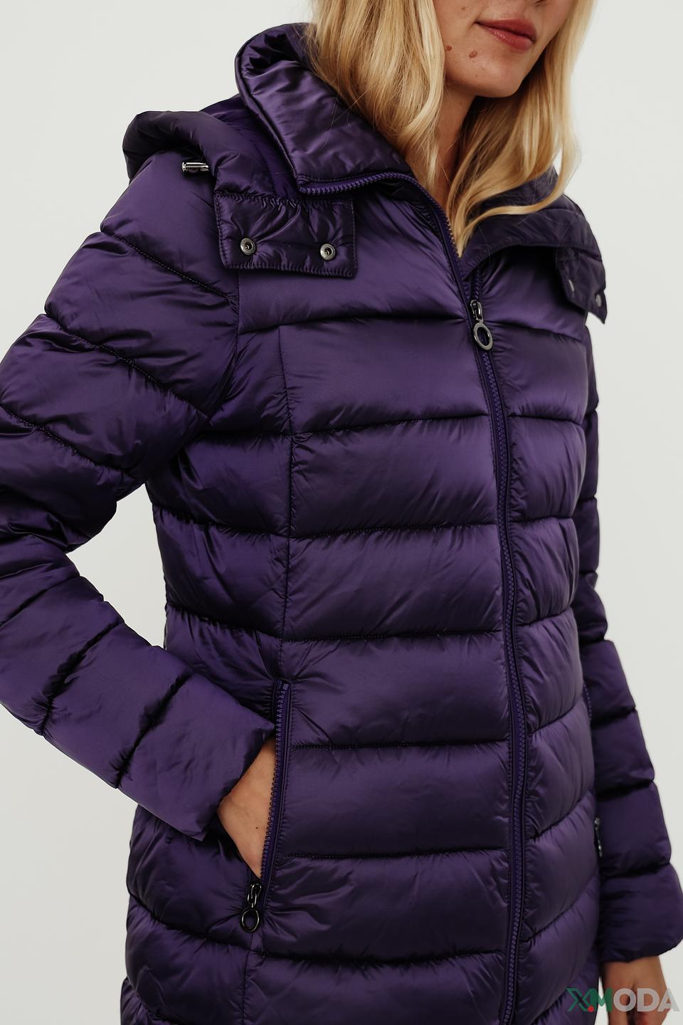 Куртка Bugatti стеганая фиолетовая