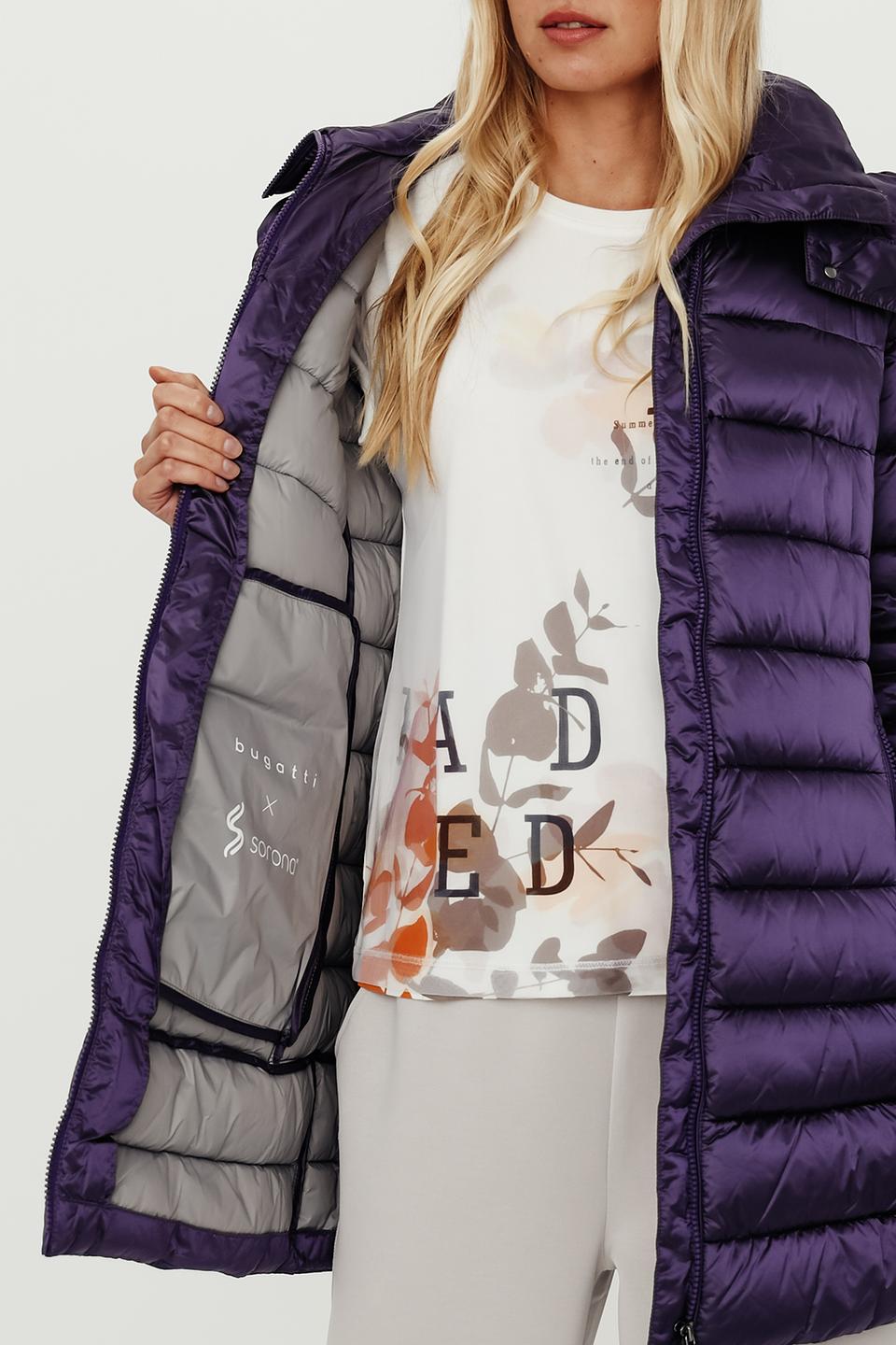 Куртка Bugatti стеганая фиолетовая