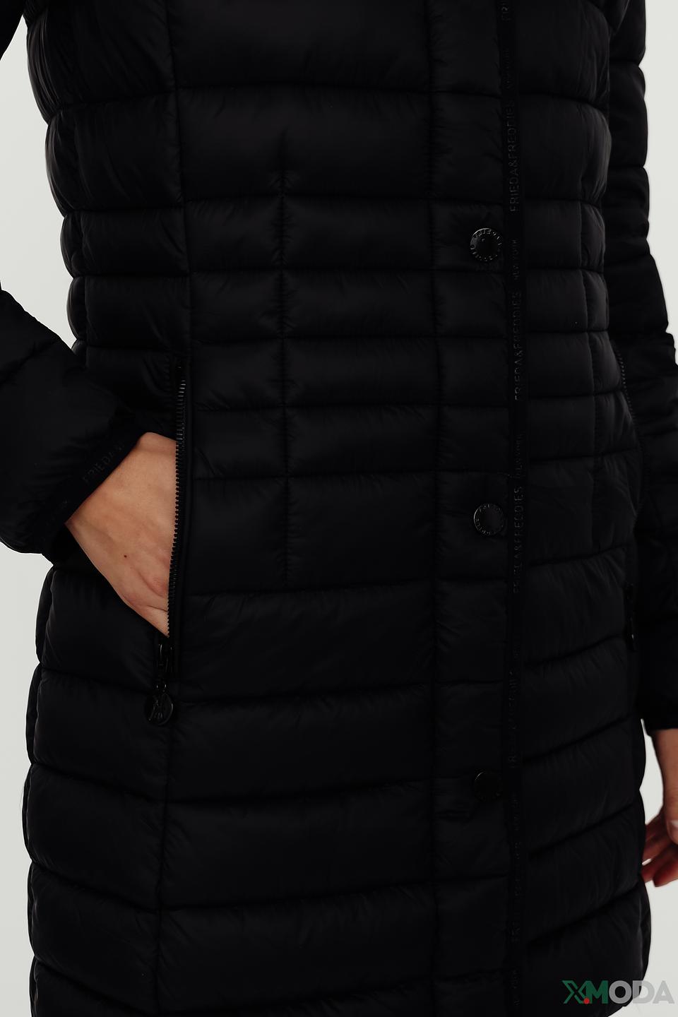 Пальто Frieda and Freddies стеганое чёрное