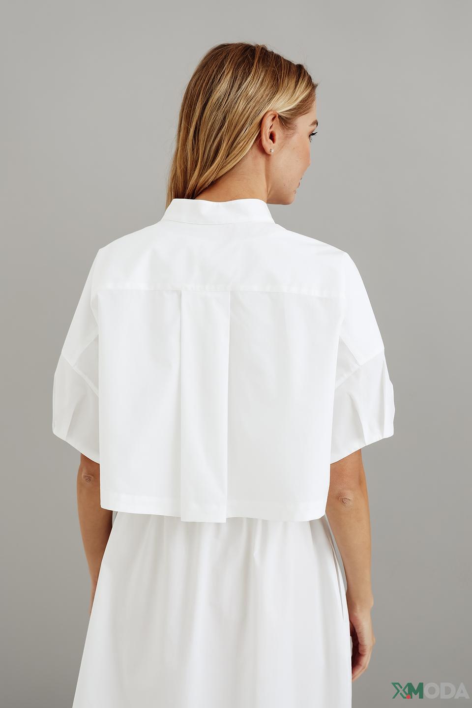 Платье Emporio Armani хлопковое белое