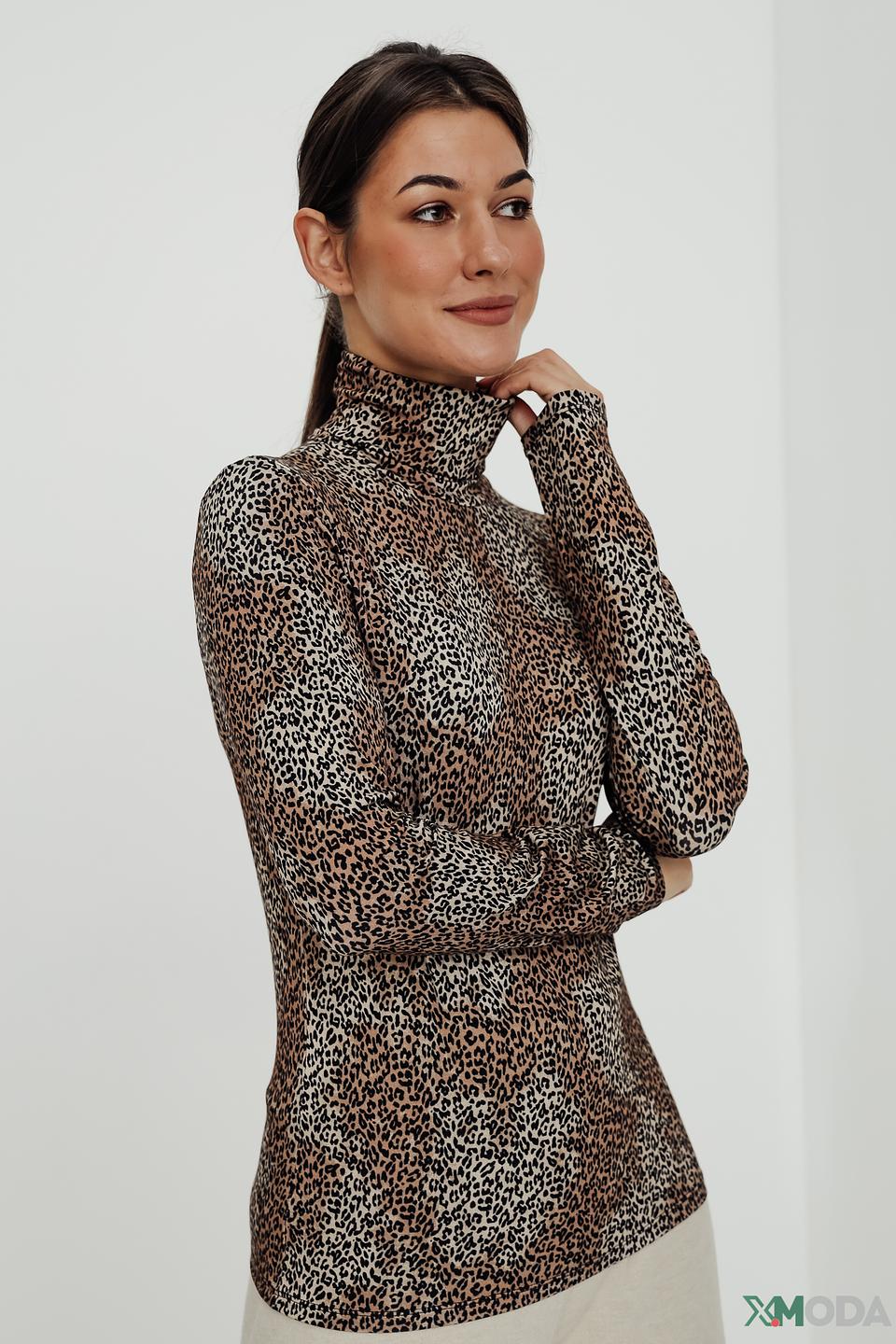 Водолазка Marc Aurel с леопардовым принтом