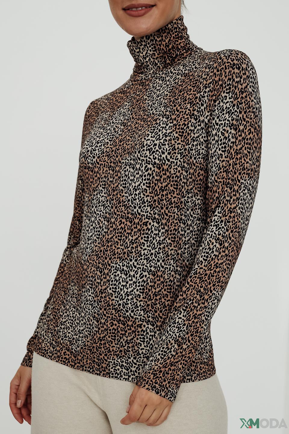 Водолазка Marc Aurel с леопардовым принтом