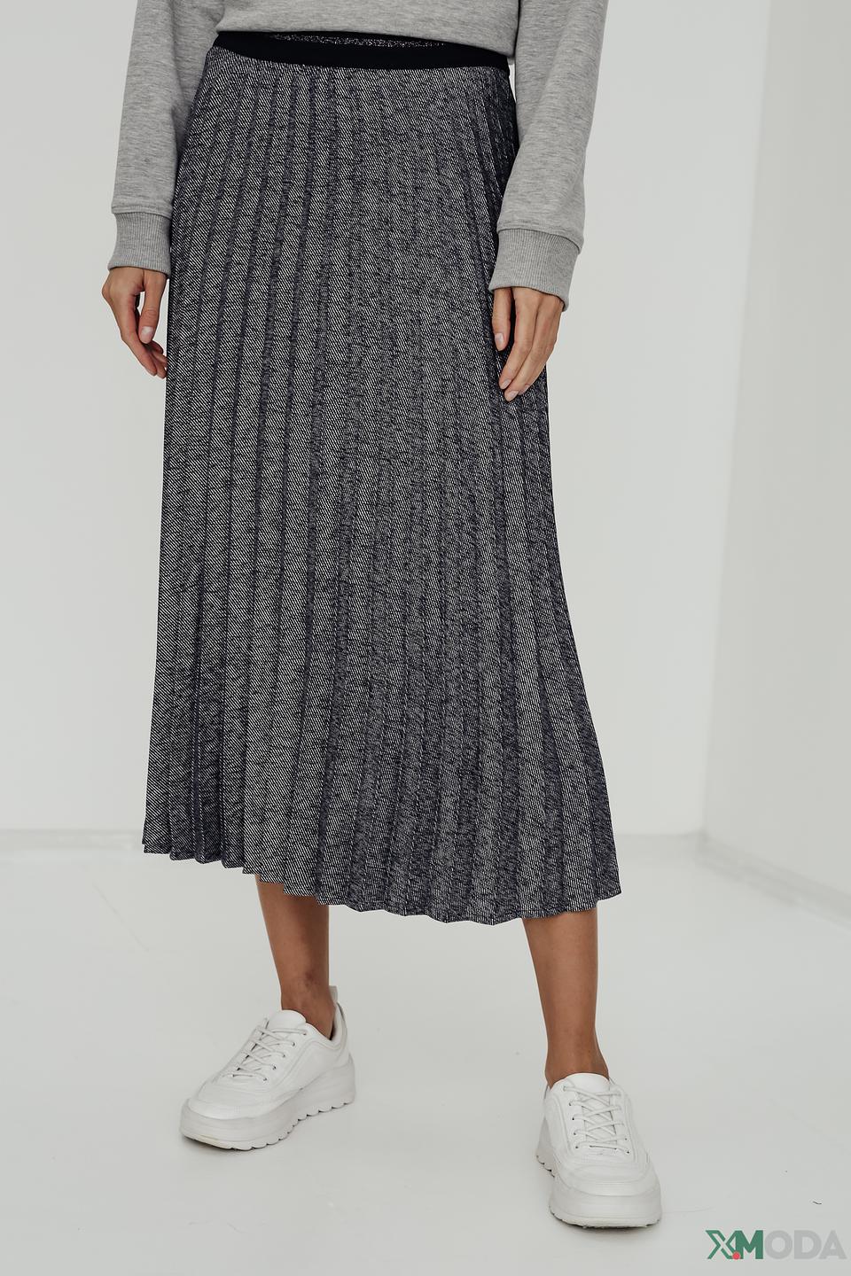 Юбка Taifun плиссе серая